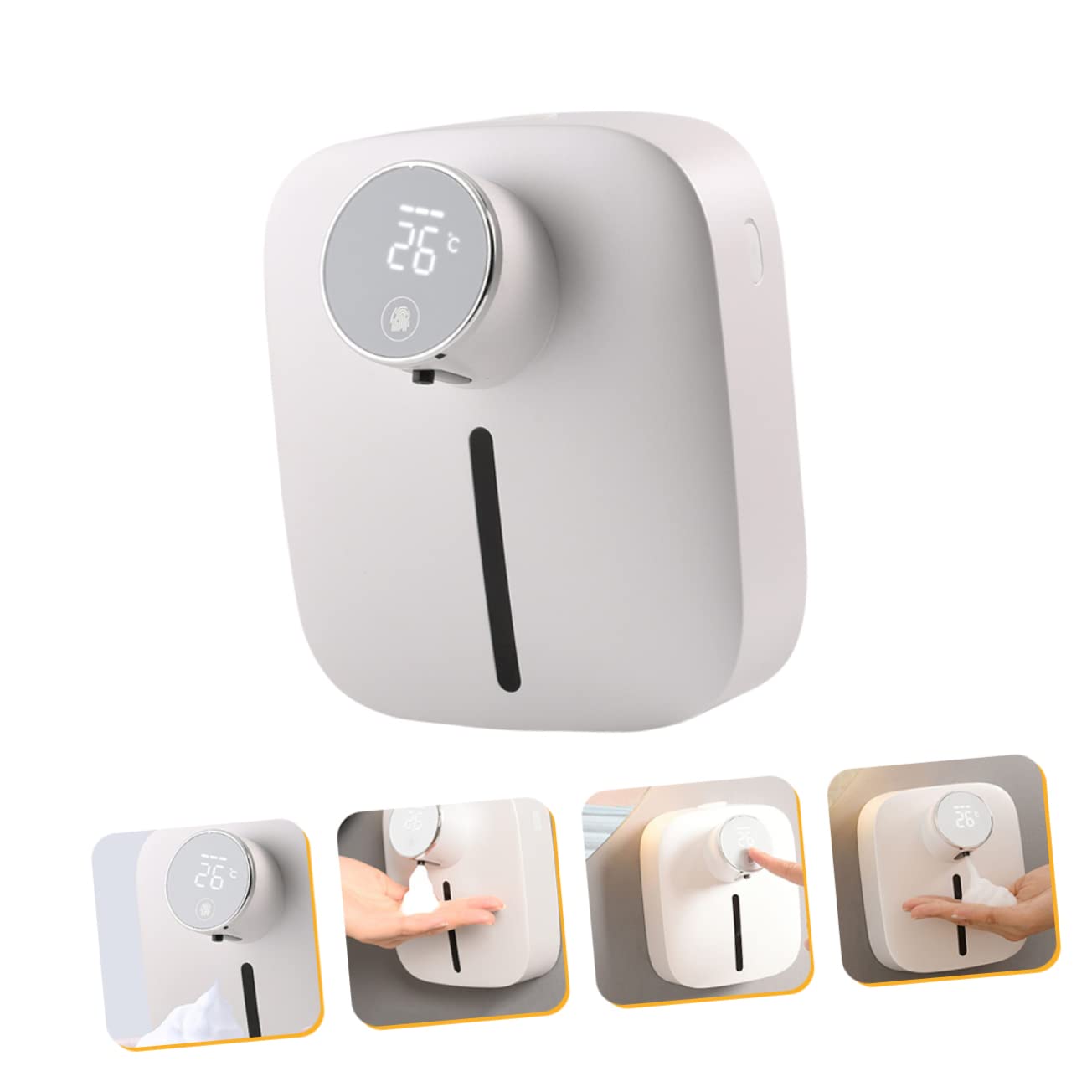 Mobestech Distributore Automatico Di Sapone Senza Contatto Distributore Di Sapone Ricaricabile Da Parete Realizzato in Materiali Con Sensori Intelligenti Facile Da Usare e Affidabile