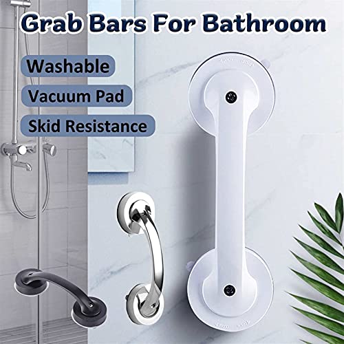 Mandrail barre de douche ventouse : poignée sécurité antidérapante blanche
