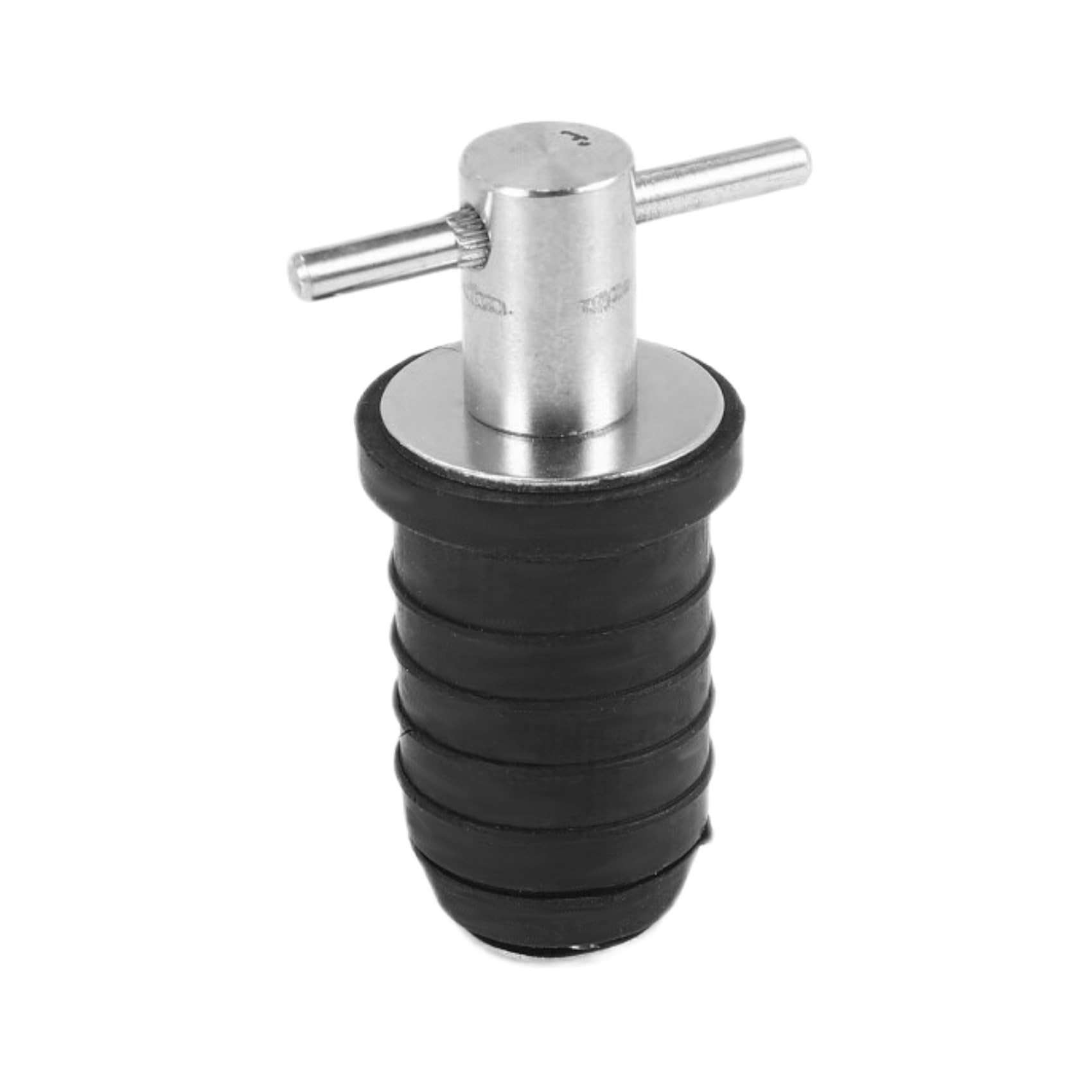 TOBEOME Marine Boat Drain Plug T-Handle Adjustable Rubber Deck Drain Plug,Silver 19MM