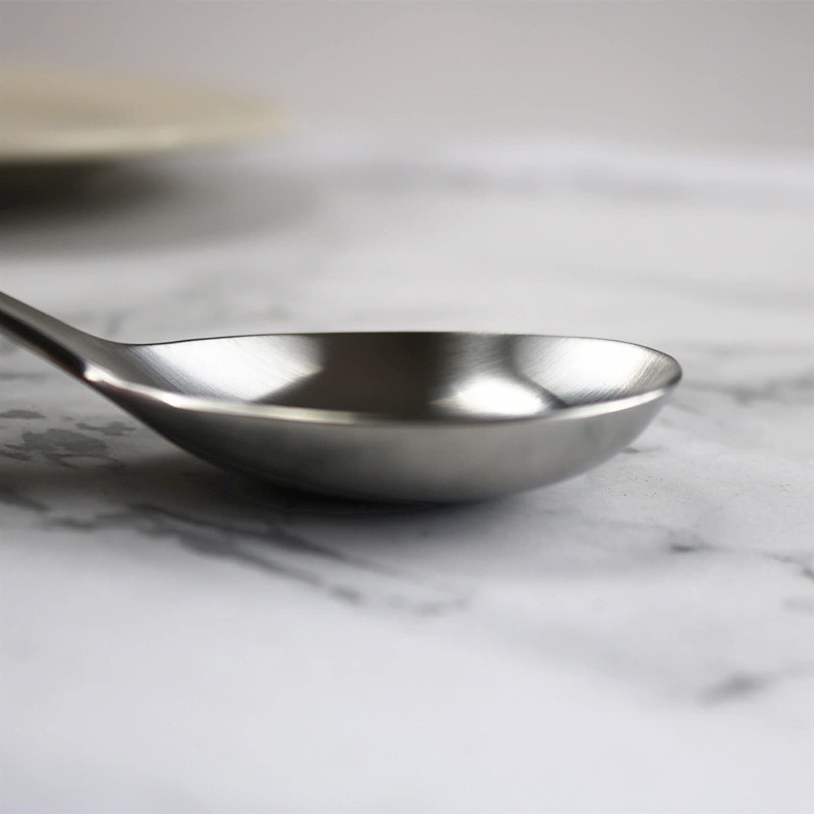 Cucharas de sopa Cuchara de cabeza grande de acero inoxidable 304, cuchara de sopa espesa con mango largo, cuchara de sopa pequeña for sopa doméstica, 2 uds. Para el hogar y la cocina ( Color : B )