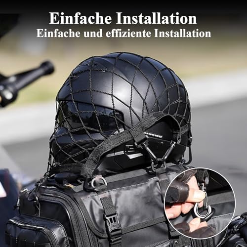 Gepäcknetz Gahrrad, Strapazierfähiges Elastisches Netz für Fahrradkorb Hinten, Fahrradkorb Netz für Fahrräder, Elektroroller und Autos, Sichere Aufbewahrungsnetz für Helme und Ausrüstung 30 x 30 cm