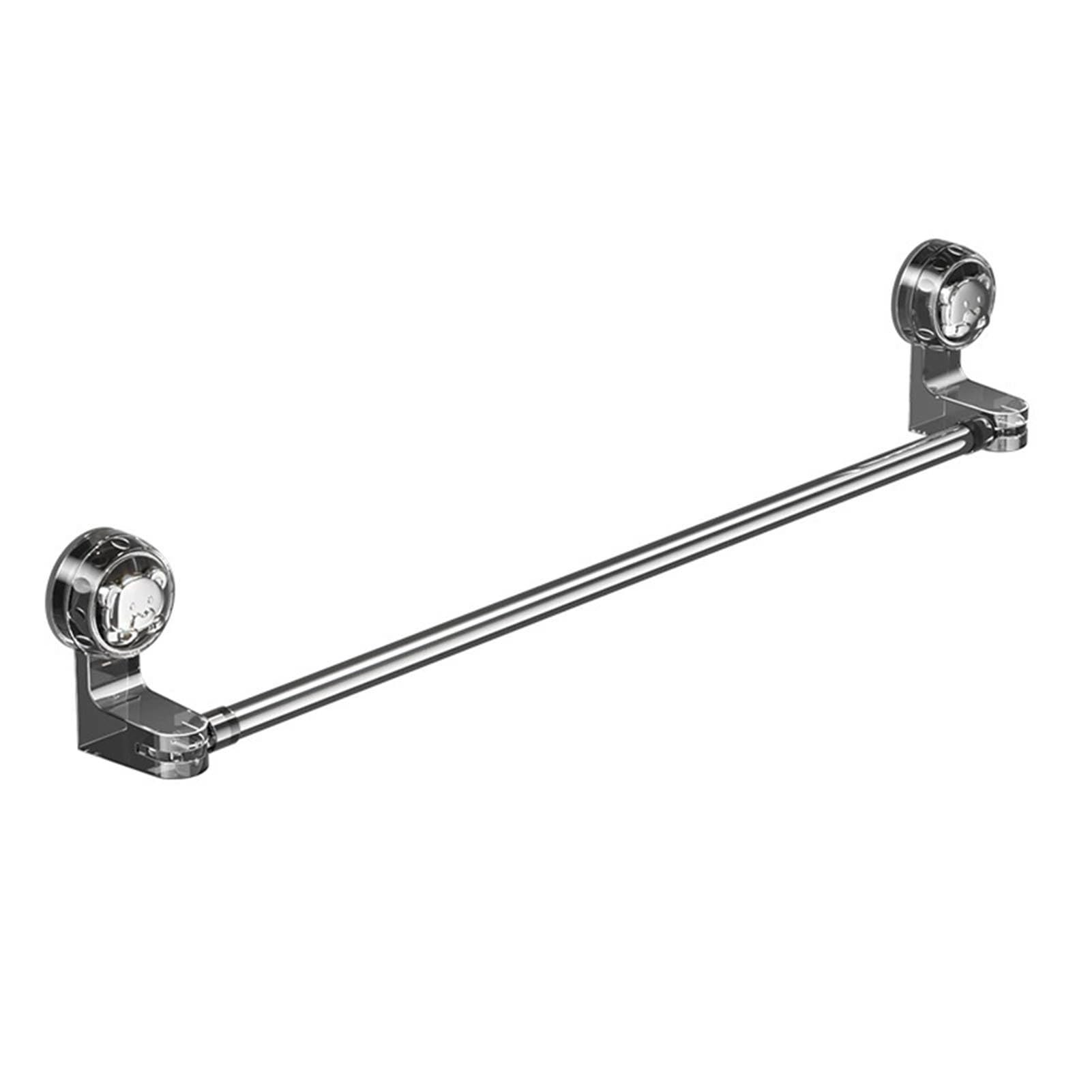 Portasciugamani Ventosa Bagno Cucina | Supporto Plastica Riutilizzabile,Montaggio Parete Senza Fori,Fissaggio Ultra-forte(65-130cm)