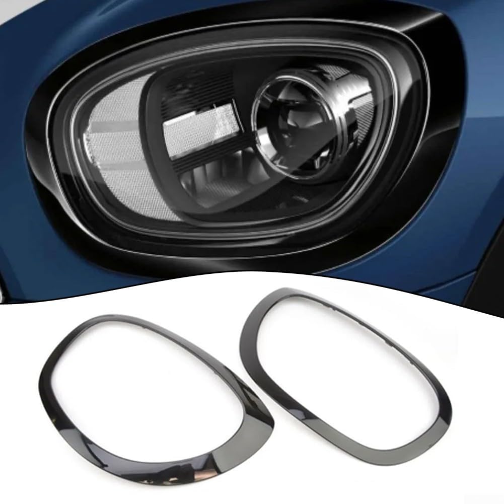 Ensemble d'anneaux de Garniture de Phare pour Mini pour Countryman F60 2016 2017 2018 2019 2020 2021 OEM 51138739351