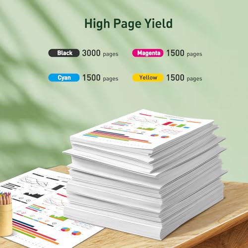 KINGJET LC426 Ink Cartridges for Brother LC426 LC426XL LC-426 LC-426XL Multipack for Brother MFC-J4335DW MFC-J4340DW MFC-J4535DW MFC-J4540DW Printer (Black Yellow Cyan Magenta) - Image 3