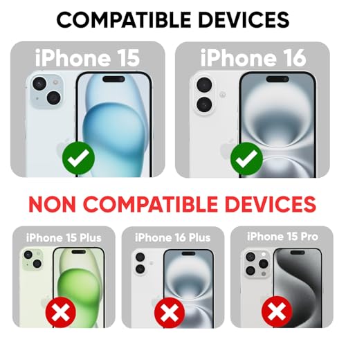 Image of POPIO Xtreme Series Pack of 2 Military-Grade Gorilla Tempered Glass for iPhone 15 / iPhone 16 | 9H Hardness, Edge-to-Edge Coverage, Anti-Scratch