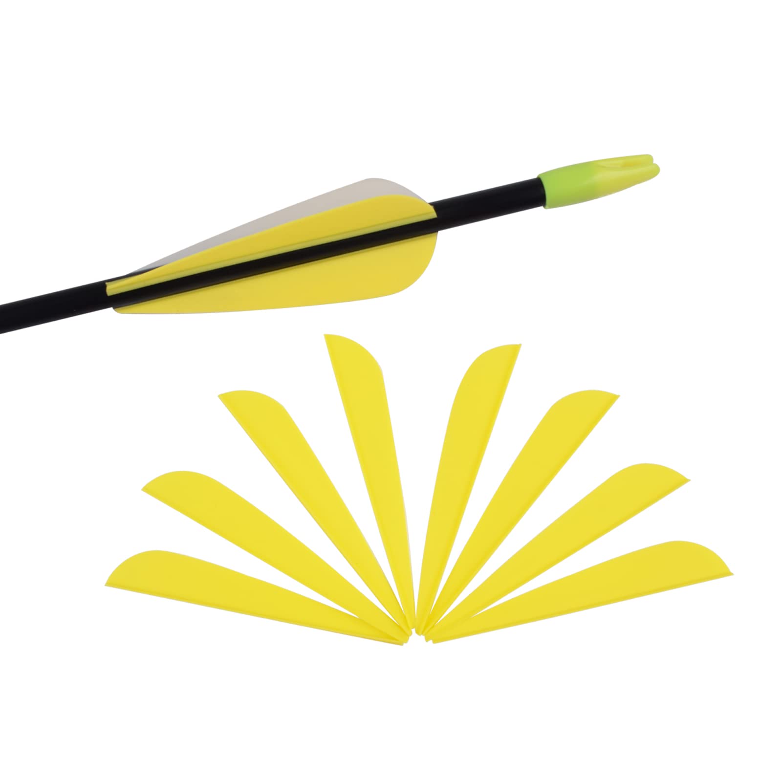 3 Inch Arrow Feather Plastic Fletching Vanes for DIY Archery Hunting Targeting Accessories (Pack of 50) โ image 1