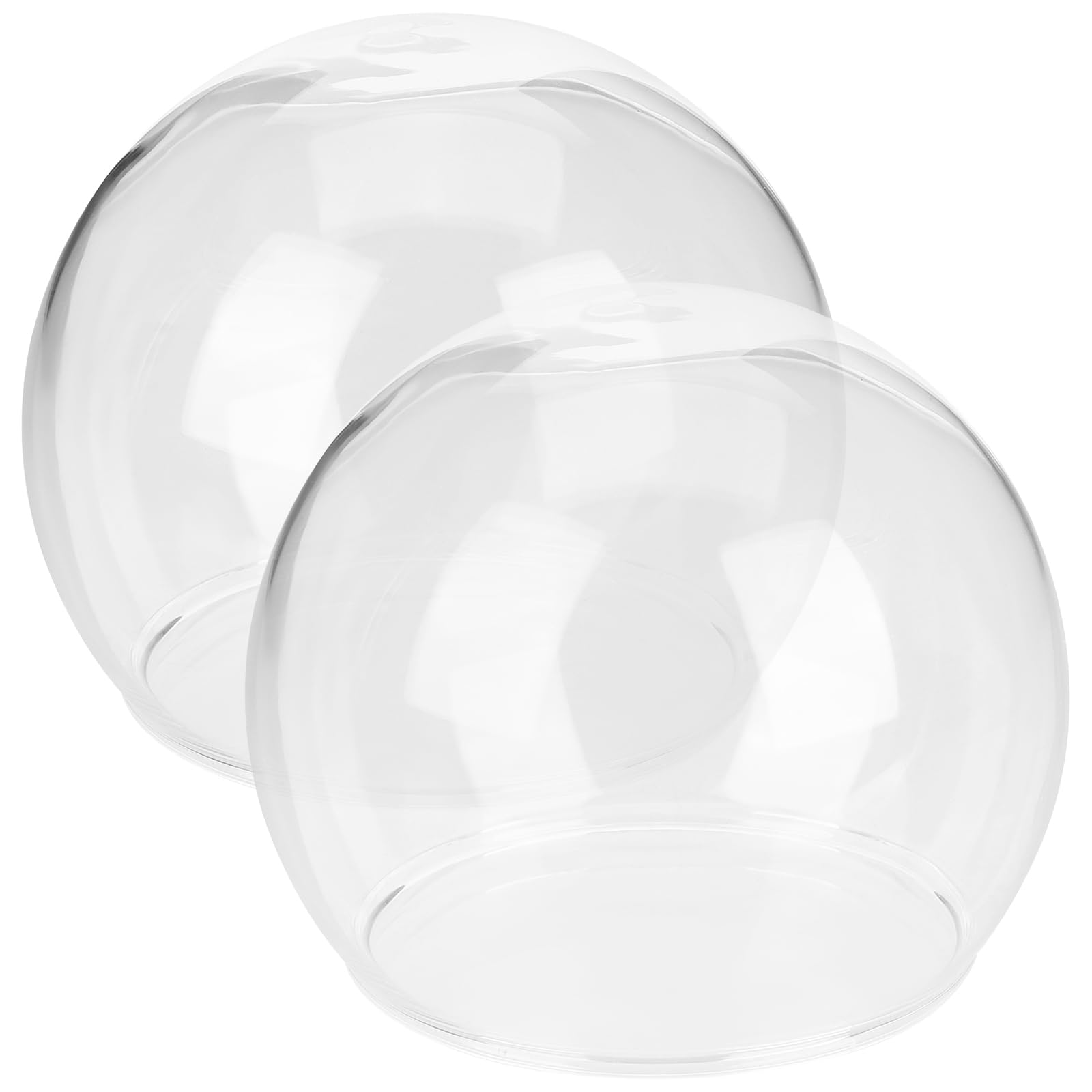 ARTIBETTER 2pcs Glass Globe Planter Cloche Dome Jar Glass Plant Terrarium Hydroponic Planter Vase Glass Dome Jar Room Present Glass for Table Top Glass Display Cover Spherical Flower Decoration