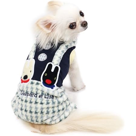Amazon 犬 服 春 ペットパラダイス リサとガスパール 千鳥柄 パンツ上下つなぎ ３ｓ ペットパラダイス シャツ パーカー 通販
