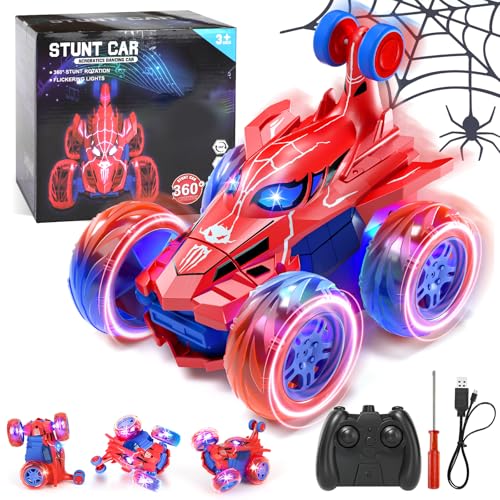La mejor comparación de Niño Recargado para comprar hoy. 43 Lehoo Castle Spider Carro de Control Remoto, Spider Coche RC para Niños, 2.4GHz Juguete Recargable con Luces Frías, Rotación de 360 Grados, Regalo para Niños Cumpleaños...