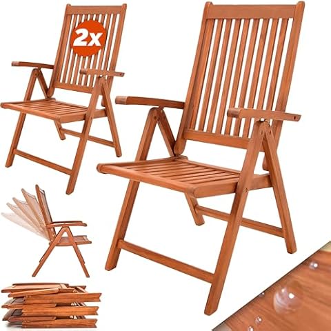 CASARIA® Vanamo High Back Garden Chairs Set Cover