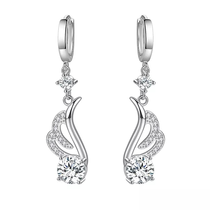 Boucles d'oreilles en Argent 925 pour femmes LXGGUC bijoux en argent véritable hypoallergénique