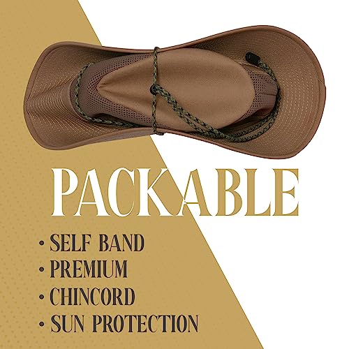 Henschel Aussie Mesh Breezer Hat - Packable Sun Protection for Outdoor Activities. Ideal for Hiking, Fishing & Camping. (US, Alpha, Medium, Earth) - Thumbnail 7