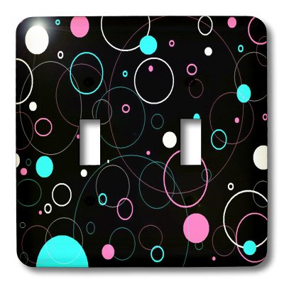 Interrupteur à bascule rétro fifties turquoise rose lsp_109291_2 pour remplacer une plaque terne