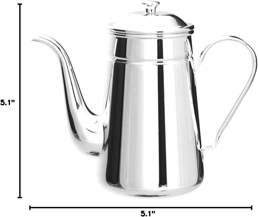 Karita #52031 Coffee Pot, Stainless Steel, 53.9 fl oz (1,600 ml), Direct Fire, Made in Japan, 0.3 fl oz (1.6 L), Drip Pot, Coffee Kettle, Coffee Kettle, Cafe, Camping, Outdoor Activities