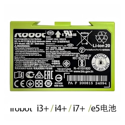Batería i7 de 14.4V y 1800mAh para iRobot Roomba series i y e 6