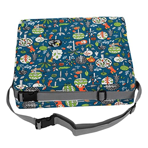 GARVALON 椅子用高さクッション 子供用ダイニングクッション チェアパッド 軽量 持ち運び便利 快適座り心地 お手入れ簡単