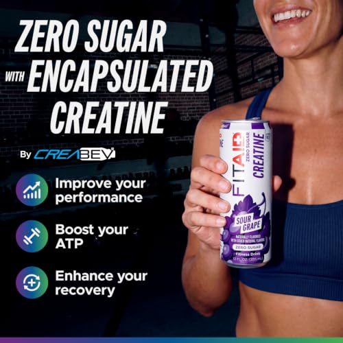 Image of FITAID Creatine Recovery Drink, Electrolytes, Zero Sugar Variety, 12pk