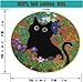 4 Pack Stamped Cross Stitch Kits with Frame - Black Cat Flower Starry Sky Moon Embroidery Kits for Beginners Adults,11 CT Patterns Dimensions Counted Cross Stitch Kits Arts Craft Kits 7.8 x 7.8 inch