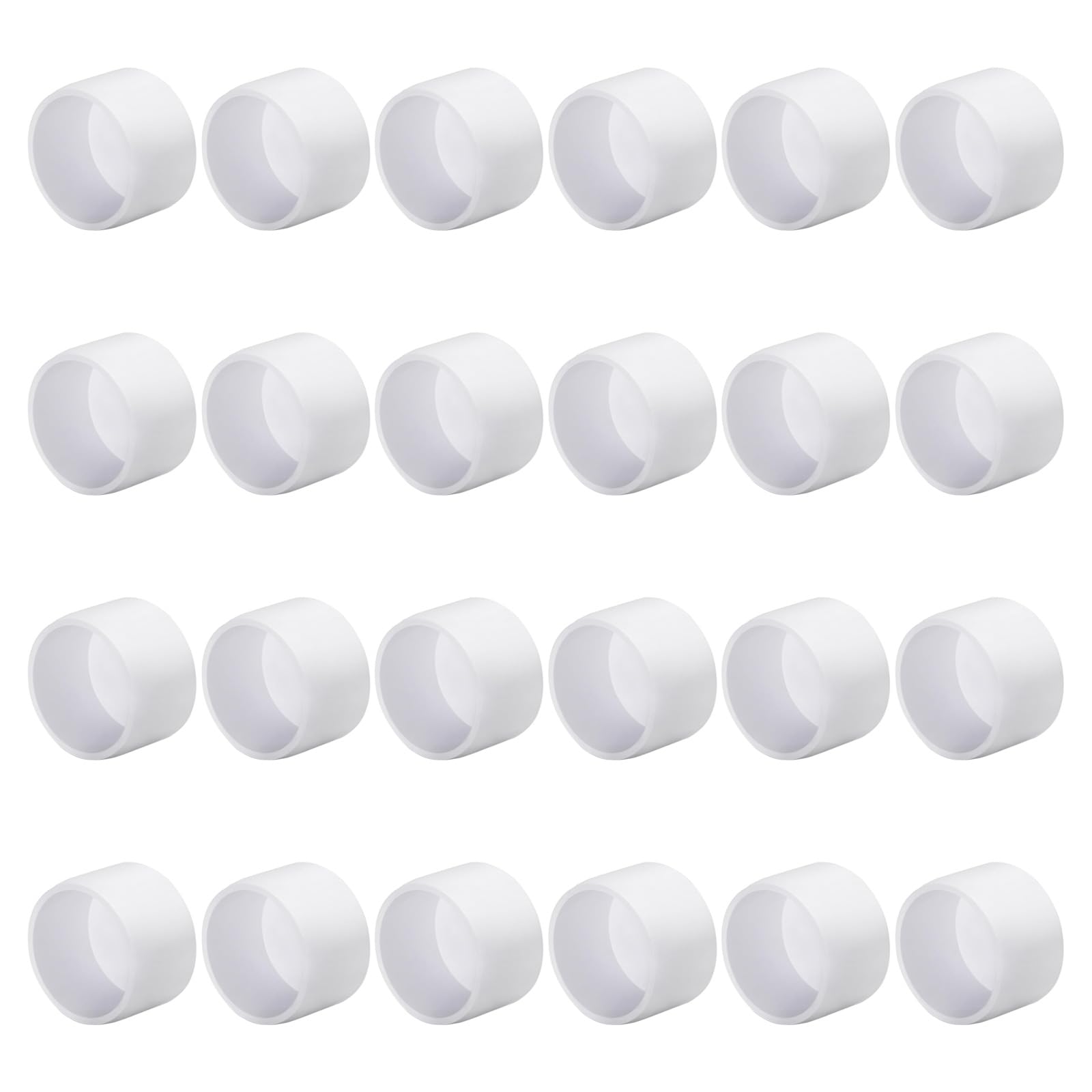 24 Pieces Practical PVC Pipe End Covers 3/4 Inch 1/4 2 Sturdy SCH40 Furniture Fittings Daily Use Plumbing Pipe End Caps