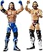 WWE - AJ Styles e Daniel Bryan Battle Pack con due Personaggi Snodati in Costume da Combattimento, Giocattolo per Bambini 6+ Anni, 15 cm, GBN65