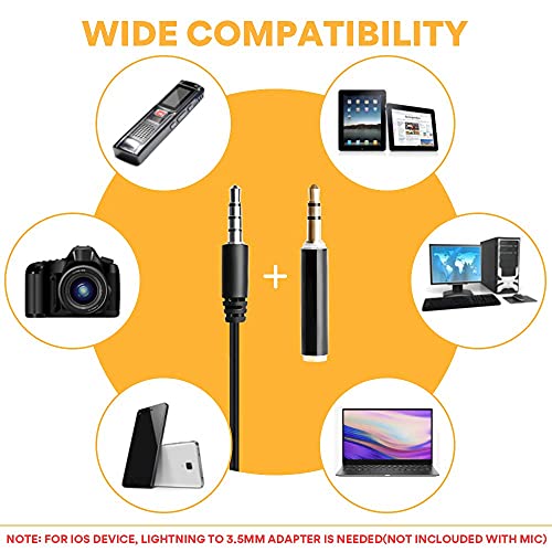 Image of Maizic Clip MicrophoneSupported iphone7 and iphone8 with Three Types of Connect Pin for YouTube