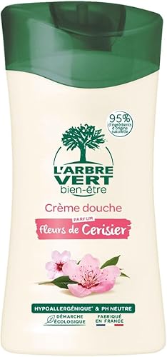 L'Arbre Vert Bien-être Crème Douche Parfum fleurs de Cerisier - Hypoallergénique