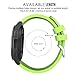 MoKo Band Compatible with Samsung Galaxy Watch 3 45mm/Gear S3 Frontier/Classic/Galaxy Watch 46mm/Huawei Watch GT2 Pro/GT 2e/GT 46mm/GT2 46mm/Ticwatch Pro 3, Silicone Strap Fit 22mm Band, Green