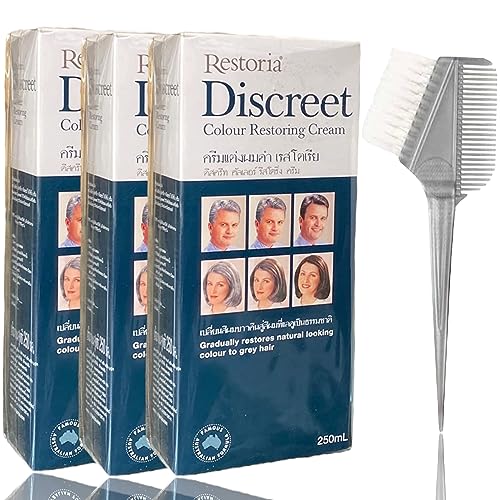 3 BOXES of Restoria Discreet Colour Restoring Cream 250ml