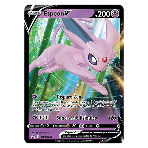 Lata Pokémon Heróis V Espeon V, Cor: Estampado - Copag