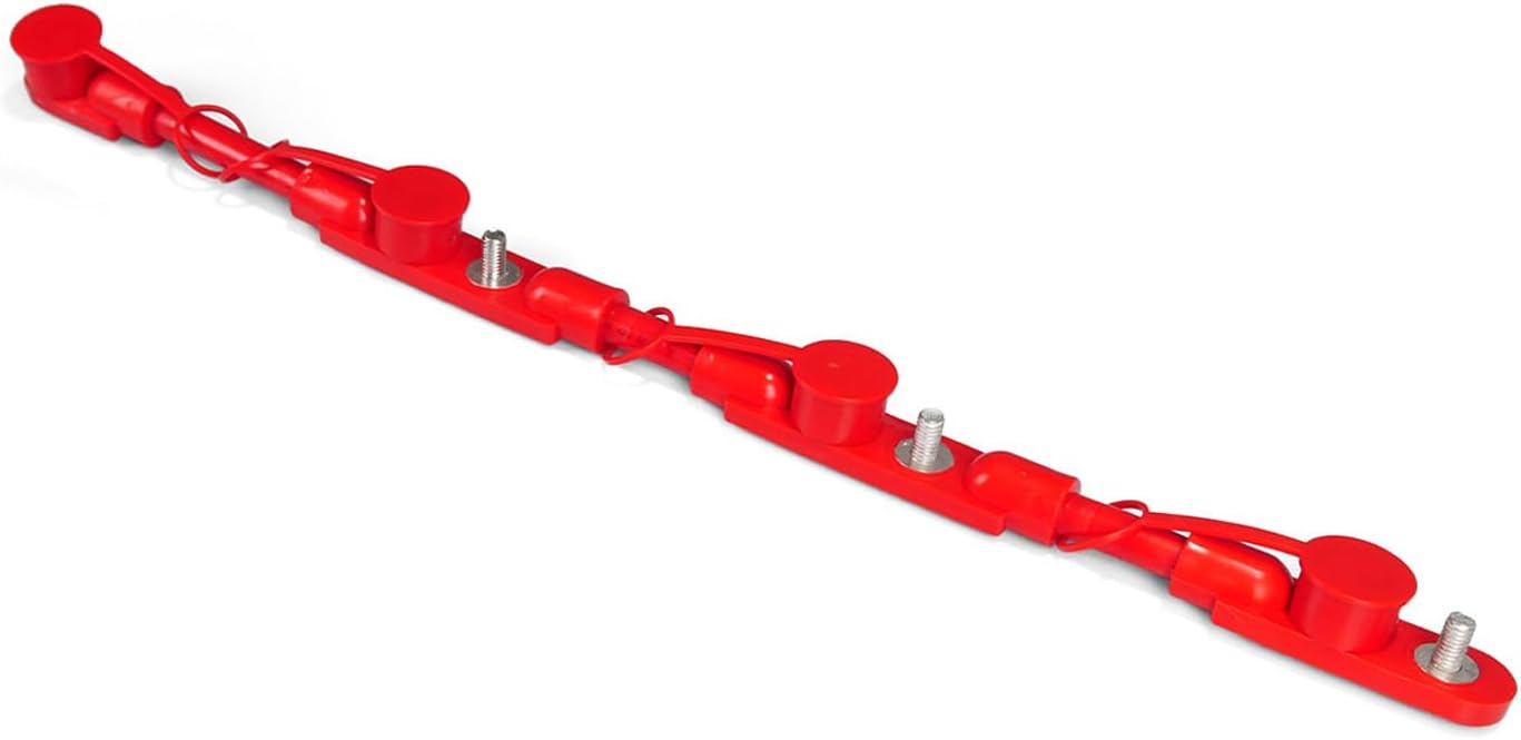 High Soar Overmolded Battery Harness 21 Inch Red Positive Battery Cable Harness Assembly for Semi Truck, 4 Batteries