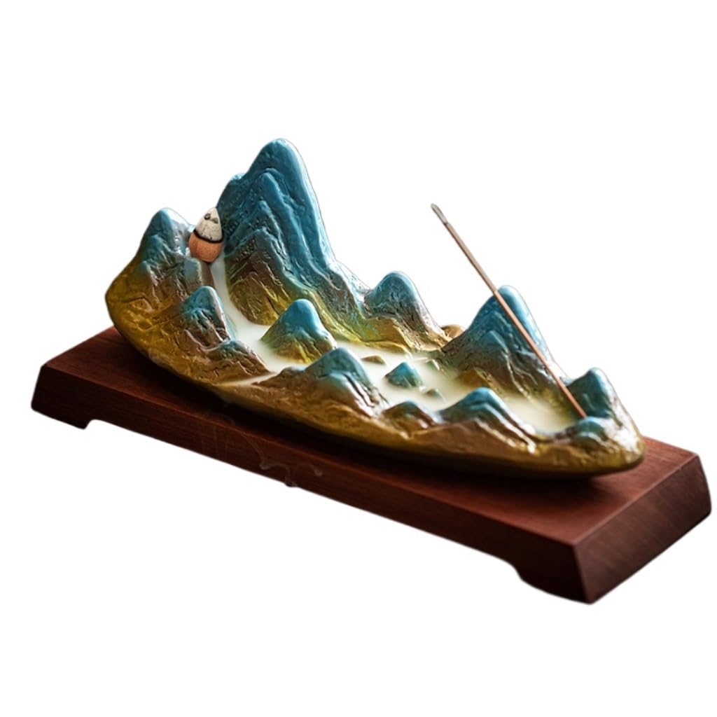 Incense Holder Base Ceramic Backflow Incense Burner Ornaments Indoor Aromatherapy Agarwood