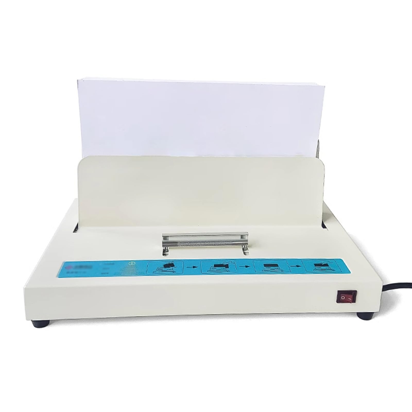 Machine à Relier Thermique A4, Machine à Relier électrique thermofusible A4 avec épaisseur de Reliure maximale de 50 mm, Reliure Rapide en 2 Minute pour(Size:38*24*18.3cm/14.96*9.45*7.2in,Color:crème)