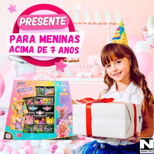 Kit miçangas coloridas infantil para pulseiras menina 8 anos micangas criança missangas brinquedo pr