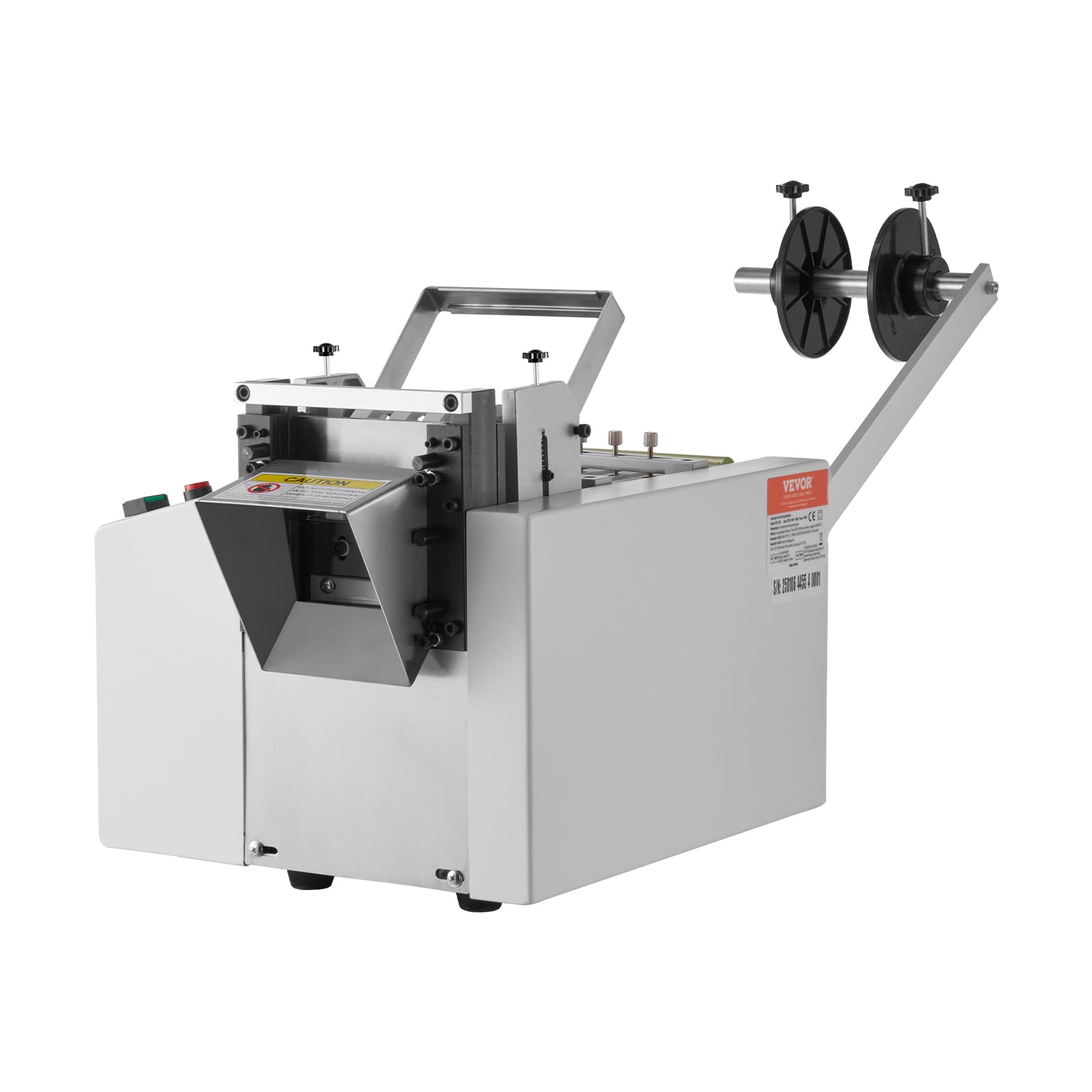 VEVOR Automatischer Schrumpfschlauchschneider, Kabelrohrschneidemaschine mit 1–85 mm Schnittbreite, 0,1–99999,9 mm Länge, Rohrschneider für Schrumpfschläuche, Fiberglasrohre, Kabel, Wachsschläuche