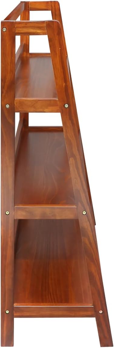 Metro 100% Solid Wood 34" Wide 3-Shelf Bookcase