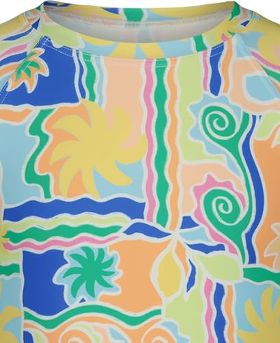 Image of Billabong Girls' Two-piece Rashguard Swimsuit Set, UPF 50+ Sun Protection, Quick-Dry Bathing Suit