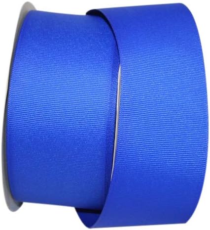 Reliant Ribbon Grosgrain Texture Ribbon, 2-1/4 Inch X 50 Yards, Electric Blue