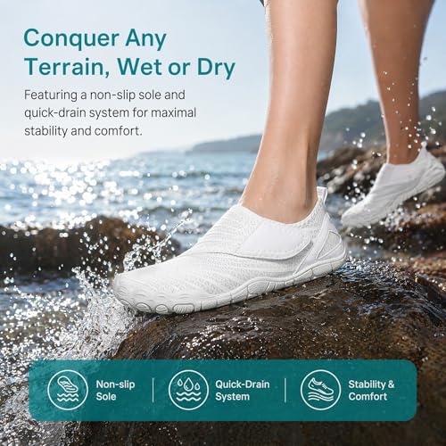 Image of Hike Barefoot Shoes Womens Men,Unisex Barefoot Water Shoes Breathable, Anti-Slip Hiking Footwear for Athletic Wide Toe Shoe Footwear for Hiking, Walking, Running, Yoga, and Water Sports
