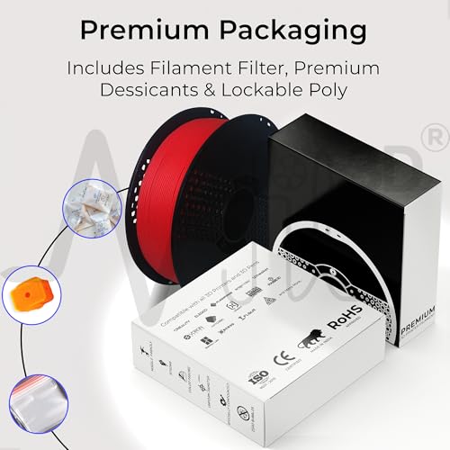 Image of NFIL3D 1KG Net Turbo Finish PLA+ Strawberry Red 3D Printer Filament | Filaments for 3D Printer| 1.75mm| Accuracy + /- 0.015mm |1000g 3D Filament, 250g Spool, 350g Packaging Weight (Total Weight 1.6KG)