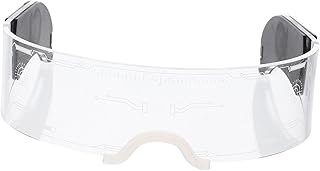 Óculos Brilhantes Óculos De Néon Óculos De Sol De LED Óculos De Tiro De Plástico Transparente Óculos Luminosos Óculos De Néon Rave Óculos De Festa Estilo Futurista Óculos De Festa