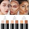Mysense 6 Colors Cream Contour Stick,Contouring Concealer Highlighter Stick,Double Head Body Face Brightens & Shades Make Up Foundation Cream Pen,3pcs