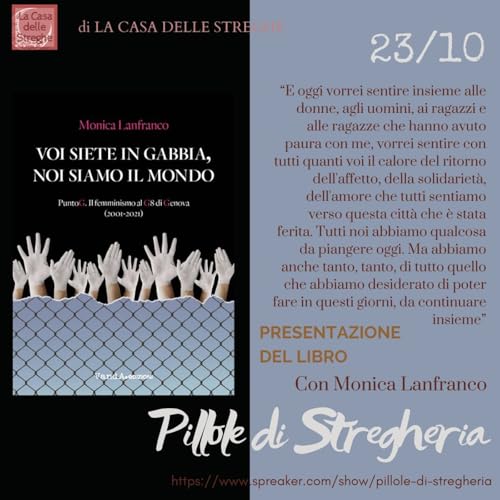 Presentazione del libro: "Voi siete in gabbia, noi siamo il mondo. Punto G. Il femminismo al G8 di Genova (2001-2021)" di Monica Lanfranco copertina