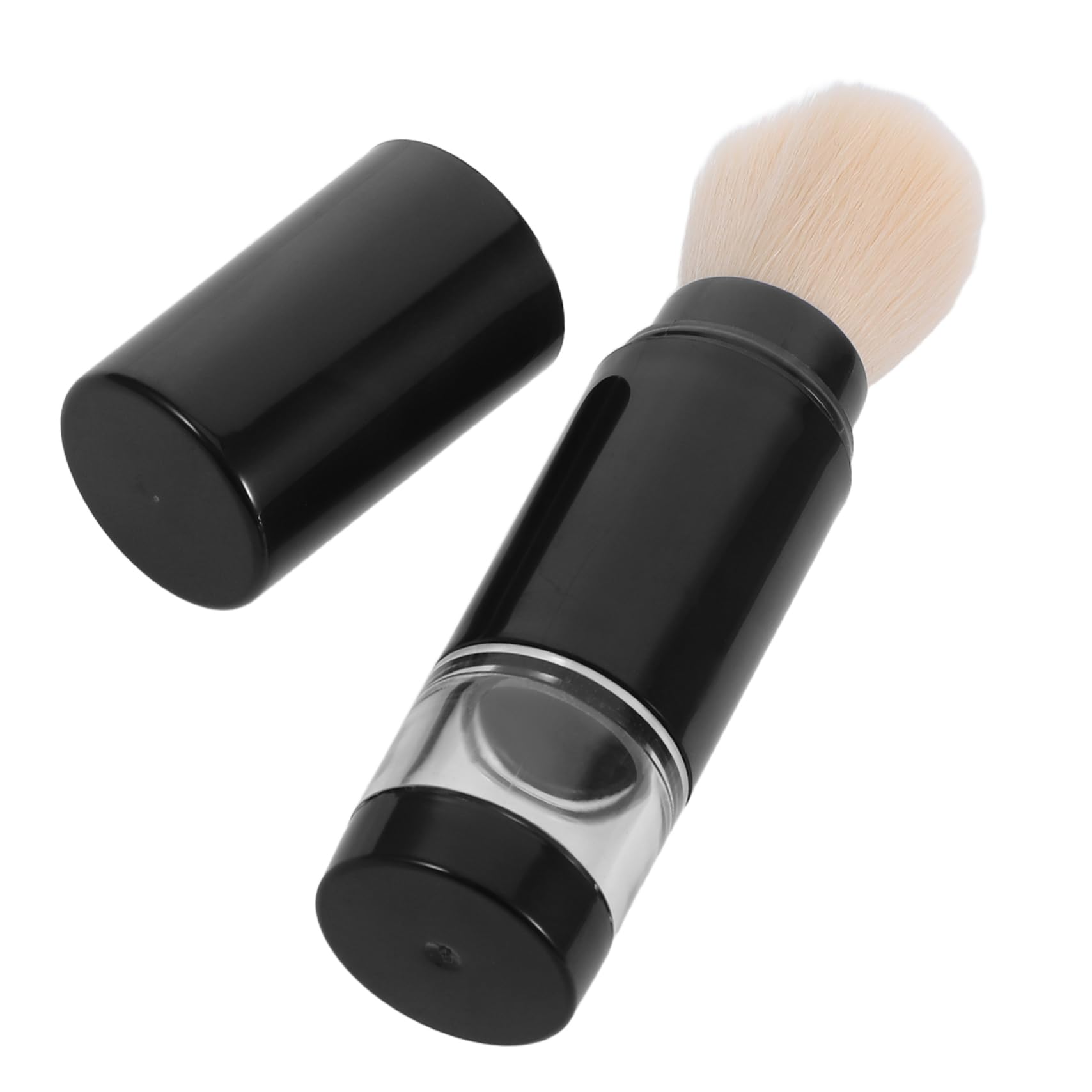 PACKOVE Refillable Portable Makeup Brush with Twist Knob Retractable Foundation Powder Applicator for Loose Makeup Travel Friendly Design for Quick and Efficient Application