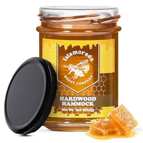 Miel pura cruda en tarro 3oz Islamorada Honey