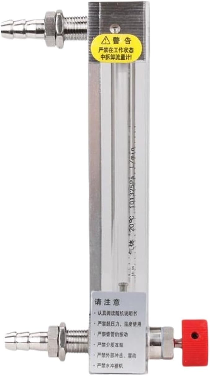 LZB-3WB Glass Float Flow Meter Glass Tube Rotameter Micro Gas Flow Meter for Air Nitrogen Oxygen Adjustable(40-400ML-min)
