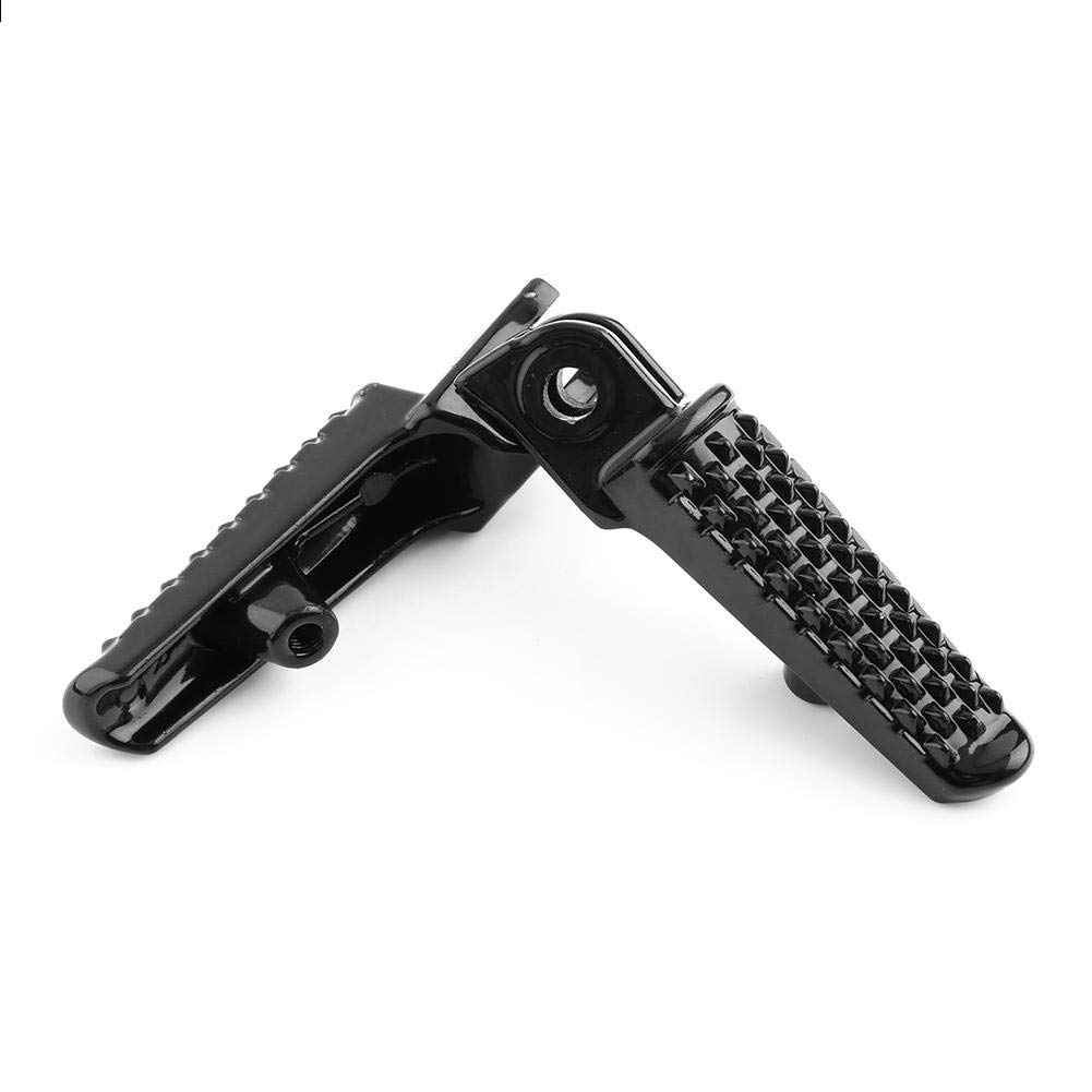 Reposapiés para moto, reposamanos delanteros de motocicleta, pedales de reposapies de moto reposa pies delanteros para CBR600 F4I CBR919 CBR1000 (negro)