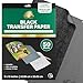 Graphite Transfer Paper - 9" x 13" - 50 Sheets - Waxed Carbon Paper for Tracing - MyArtscape (Black)