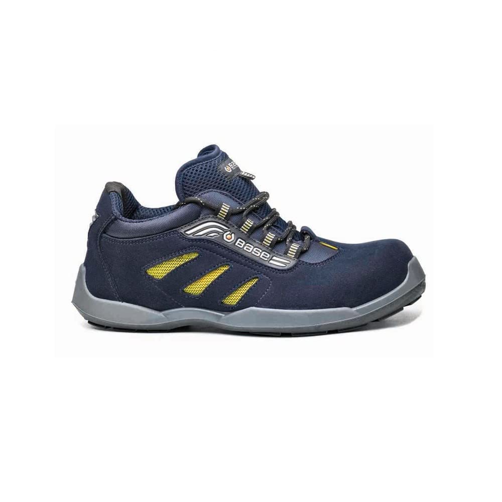 Base Protection CA-B0647-CWE.44 Scarpe di Sicurezza Frisbee, Blu/Giallo