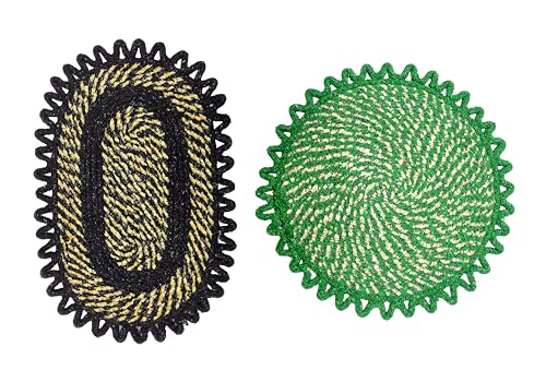 Image of Cotton Doormat for Home |Handmade Cotton Doormat | Quick Dry, Washable Door Mat for Home, Bathroom & Bedroom (Green-Cofi)