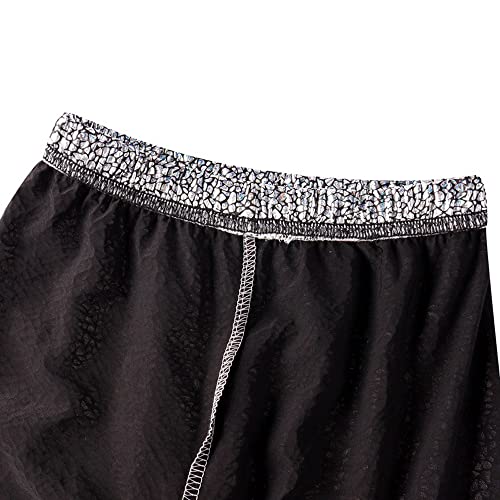 Plustrong Kids Toddler Girls Mermaid Fish Scale Leggings Metallic Mystique Shiny Pants Tights(Rose Pink,4T) #TOP3